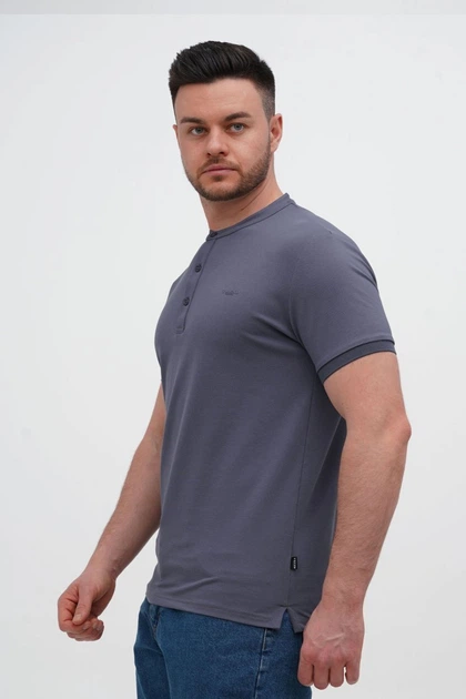 Футболка стойка Trend Collection 618 серый (D.GREY) XL - Фото 6 Футболка стойка Trend Collection 618 серый (D.GREY) XL - изображение 6