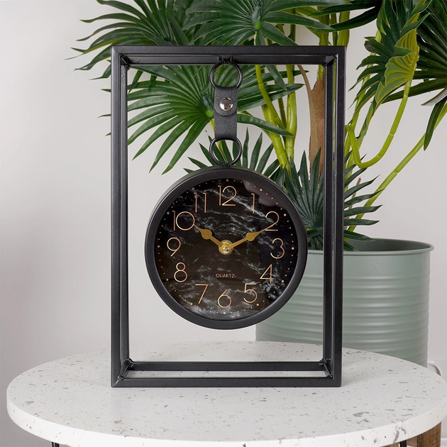 Настільний годинник Home & Styling Collection на металевій рамі 21 x 31 см (8720573996174) - зображення 5