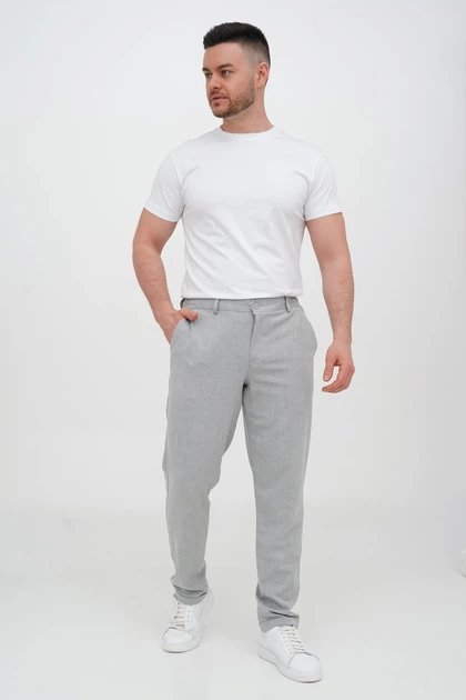 Брюки slim fit Trend Collection 4010 серый (GREY) 32 - Фото 3 Брюки slim fit Trend Collection 4010 серый (GREY) 32 - изображение 3