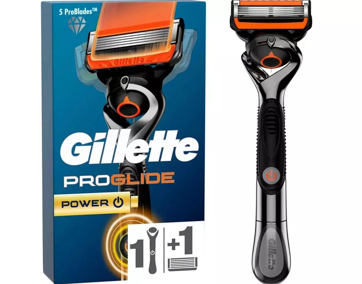 Мужской бритвенный станок Gillette ProGlide Power с 1 картриджем и батарейкой - изображение 2