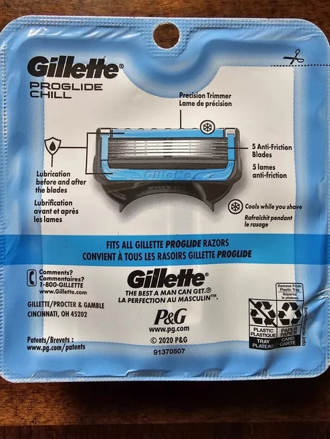 Сменные лезвия Gillette ProGlide Chill с охлаждающим эффектом (4 шт) - изображение 4
