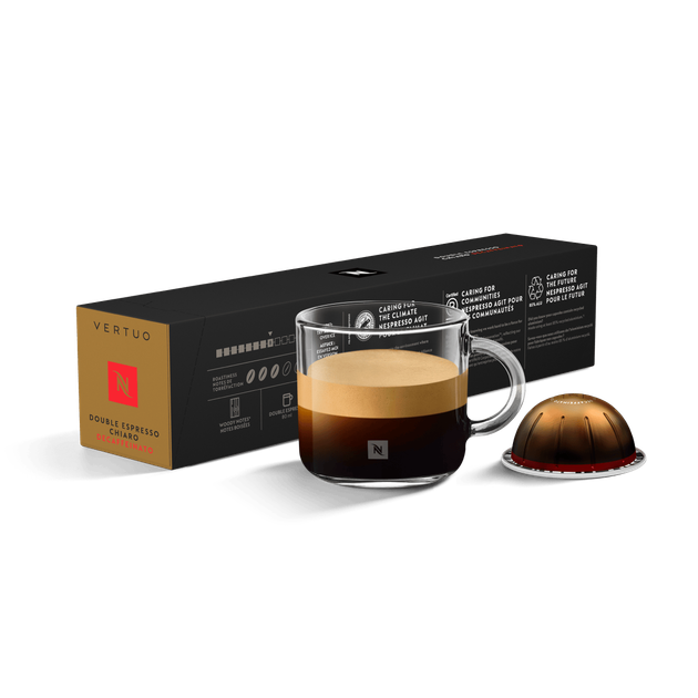 Кофе в капсулах Nespresso Vertuo Double Espresso Chiaro Decaffeinato (10 капсул) - Фото 2 Кофе в капсулах Nespresso Vertuo Double Espresso Chiaro Decaffeinato (10 капсул) - изображение 2