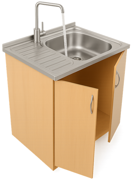 Мойка с тумбой AQUAMARIN BoxWood 800 БУК+Смеситель - Фото 2 Мойка с тумбой AQUAMARIN BoxWood 800 БУК+Смеситель - изображение 2