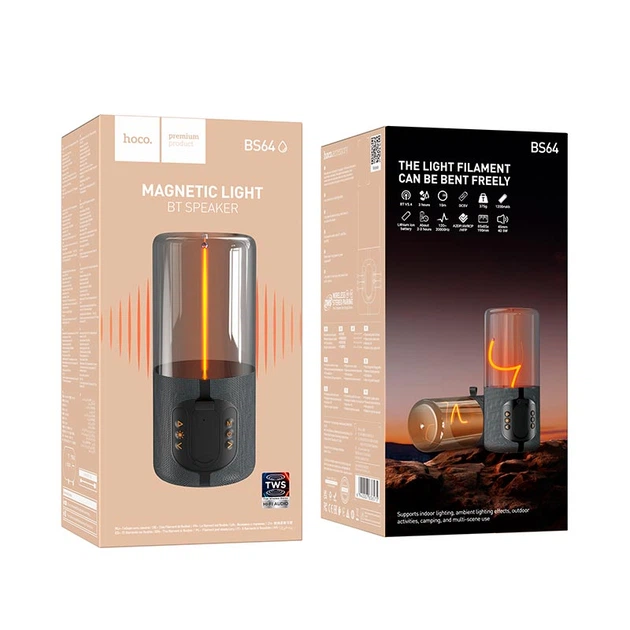 Акустика HOCO Rocker BT speaker bs64 |BT5.4, FM/BT/TWS, 5W, 3h| сіра - зображення 4