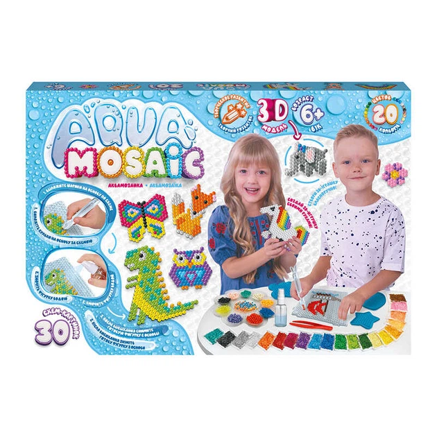 Набір креативної творчості великий "Aqua Mosaic" AM-01-01 "Danko Toys" - Фото 1 Набір креативної творчості великий "Aqua Mosaic" AM-01-01 "Danko Toys" - изображение 1