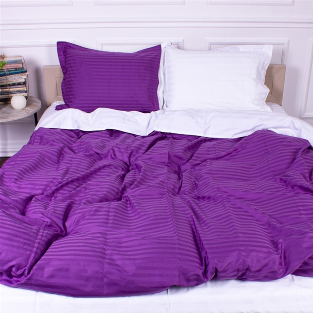 Комплект постільної білизни MirSon Satin Stripe 30-0009 + 30-0001 Belinda 175х210 Двоспальний від Rozetka на платформі USKIDKA Акція на Комплект постільної білизни MirSon Satin Stripe 30-0009 + 30-0001 Belinda 175х210 Двоспальний від Rozetka