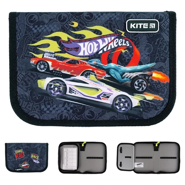 Шкільний набір Kite Hot Wheels SET_HW24-501S (рюкзак, пенал, сумка) - зображення 7