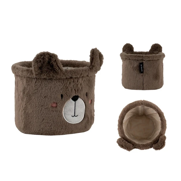 Кошик для зберігання Kite Sweet Bear K24-3100S-3, 20х16 см, плюшевий - Фото 4 Кошик для зберігання Kite Sweet Bear K24-3100S-3, 20х16 см, плюшевий - зображення 4