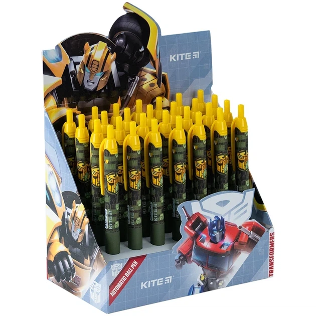 Ручка кулькова автоматична Kite Transformers TF24-039, синя - изображение 2