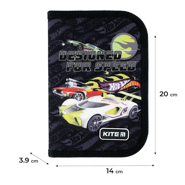 Шкільний набір Kite Hot Wheels SET_HW24-555S (рюкзак, пенал, сумка) - изображение 8
