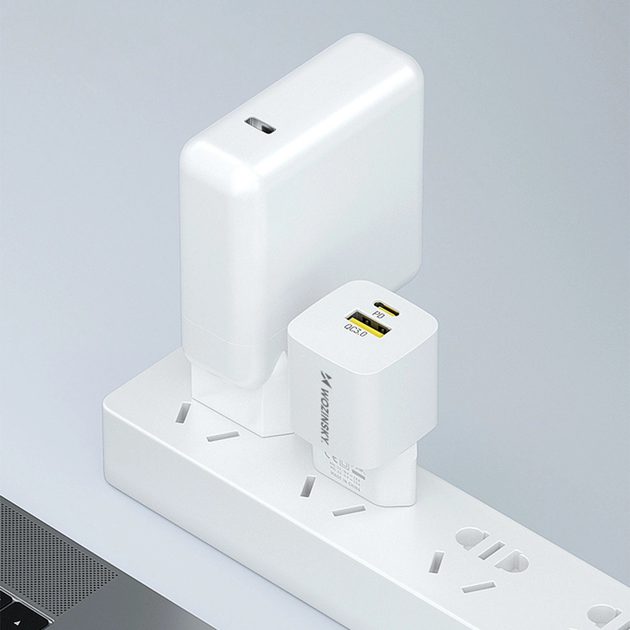 Ładowarka sieciowa Wozinsky WWCEAC GaN 33 W USB-A + USB-C White (5907769308109) - obraz 12