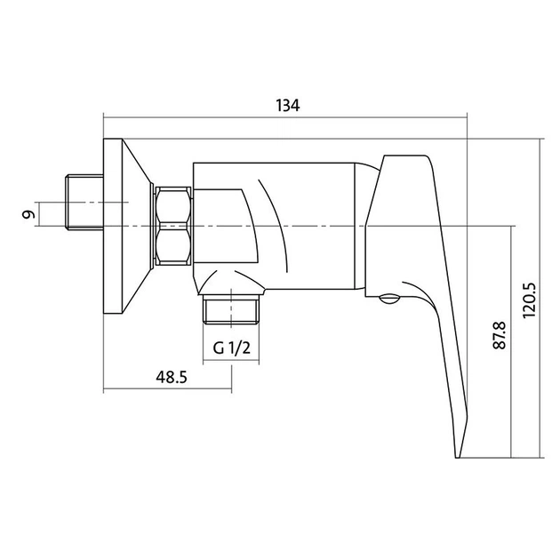 Смеситель для душа Cersanit Amet S951-027 - изображение 2