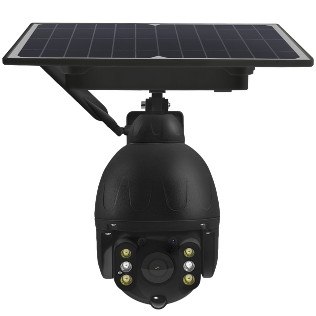 Уличная поворотная IP камера Sectec ST-S588M-4G 3mp с сим-картой и солнечной панелью черная - изображение 4