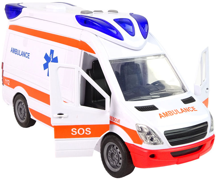 Auto LEAN Toys karetka Ambulans 12759 (5905214977979) - obraz 3