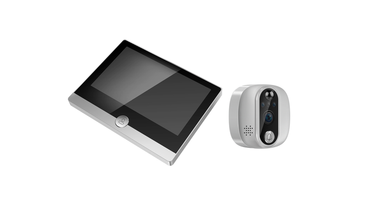 Видео домофон глазок USafe W1 Wi-Fi ip с датчиком движения, 4,3 дюйма Tuya - изображение 4