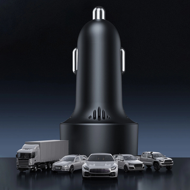 Adapter samochodowy Baseus High Efficiency Pro USB-A USB-C 30 W 2x gniazdo zapalniczki Black (6932172632243) - obraz 16