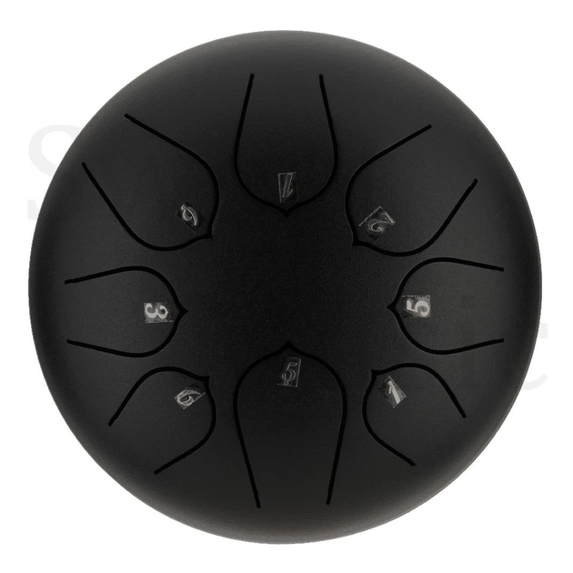 Глюкофон 6" (15см) 8 нот Hluru Huashu THD8-6 Black Carbon Steel Tongue Drum - Фото 1 Глюкофон 6" (15см) 8 нот Hluru Huashu THD8-6 Black Carbon Steel Tongue Drum - изображение 1