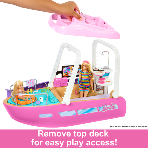 Ігровий набір Barbie Dream Boat корабель мрії для ляльок HJV37 (194735095100) - зображення 9