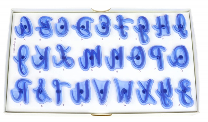 Zestaw foremek do tworzenia napisów PME Fun Fonts z tworzywa sztucznego 52 szt (5060543482836) - obraz 5