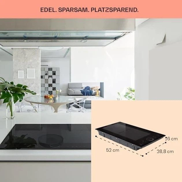 Индукционная плита KLARSTEIN Delicatessa Slim Domino 3500W (10033015) - Фото 5 Индукционная плита KLARSTEIN Delicatessa Slim Domino 3500W (10033015) - изображение 5