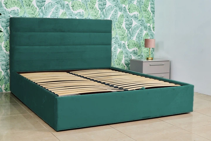Кровать двуспальная Smart Stella Marina Premium 180х200 см подъемный механизм Chicago 11 темно-зеленая (334100132-11180) - Фото 3 Кровать двуспальная Smart Stella Marina Premium 180х200 см подъемный механизм Chicago 11 темно-зеленая (334100132-11180) - изображение 3