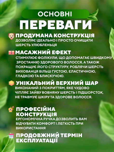 Силиконовая щетка для собак и кошек для вычесывания шерсти котов с длинной шерстью пуходерка расческа фурминатор 105х69 мм Коричневая - изображение 7