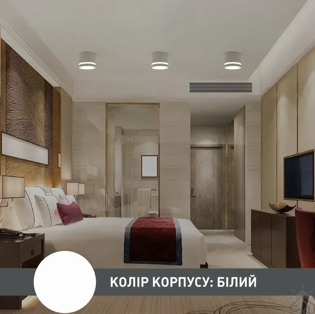 Світильник точковий накладний GELA R 85x70 мм білий для лампи GX53, без лампи - зображення 7