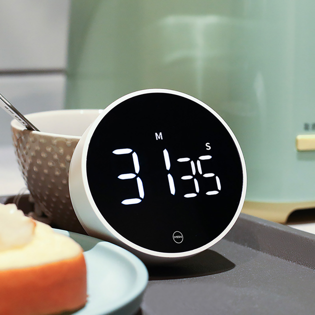 Електронний таймер Xiaomi MiiiW rotating timer White (NK5260) - зображення 3