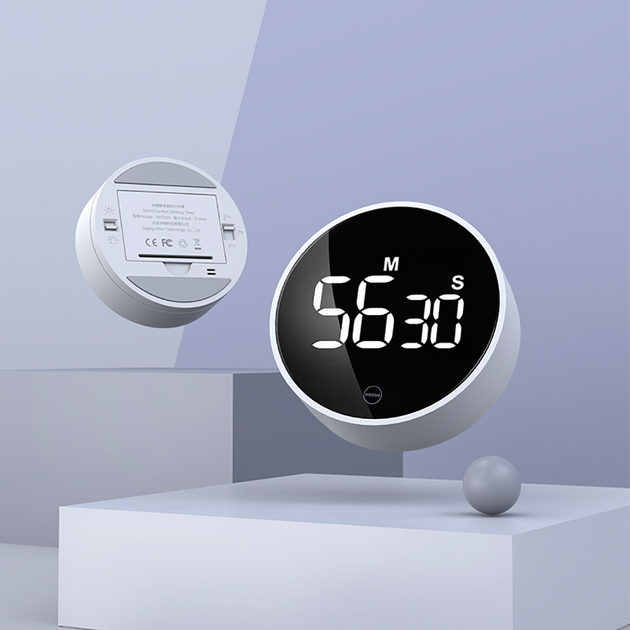 Електронний таймер Xiaomi MiiiW rotating timer White (NK5260) - зображення 9