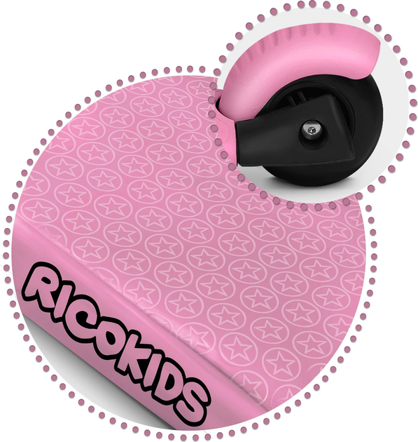 Самокат дитячий RICOKIDS Todi триколісний Рожевий (5903890611668) - зображення 8