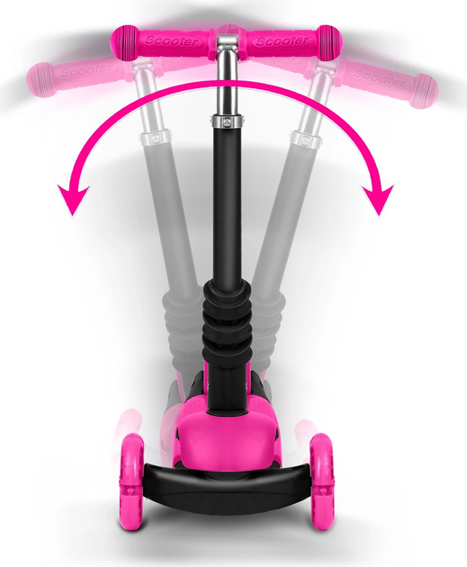 Hulajnoga dziecięca RICOKIDS Buggy trójkołowa Różowa (5903890611637) - obraz 6