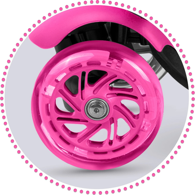 Hulajnoga dziecięca RICOKIDS Buggy trójkołowa Różowa (5903890611637) - obraz 7