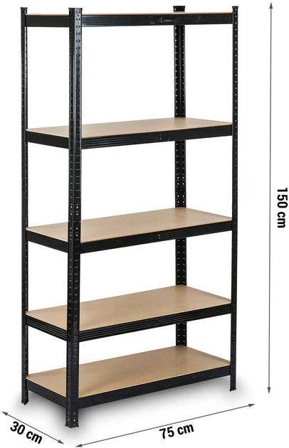 Стелаж металевий Humberg HR-811 150 x 75 x 30 см (5902854519965) - зображення 6