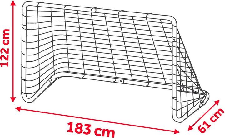 Zestaw bramek do piłki nożnej Neo Sport 183 x 122 x 61 cm 2 szt. (5903890611323) - obraz 5