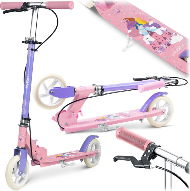 Самокат дитячий RICOKIDS Kodi Принцеси 765605 Рожевий (5903890619725) - зображення 6