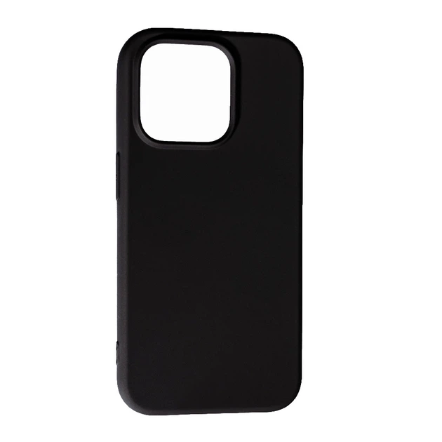 Силиконовый чехол Case SMTT (AA) для Apple iPhone 15 Pro Max Black - Фото 1 Силиконовый чехол Case SMTT (AA) для Apple iPhone 15 Pro Max Black - изображение 1