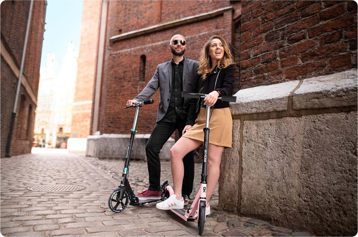 Hulajnoga dziecięca Soke City 1591 Czarno-różowa (5903890612450) - obraz 17