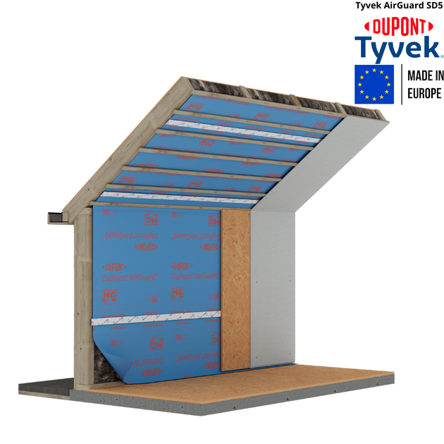 Пароизоляционная мембрана Tyvek AirGuard SD5 1,5х50 м, 75 м2, 108 г/м2 - изображение 3
