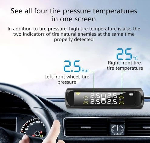 Система контроля давления в шинах TPMS (наружные датчики на ниппель) мониторинг на солнечной батарее - Фото 12 Система контроля давления в шинах TPMS (наружные датчики на ниппель) мониторинг на солнечной батарее - изображение 12