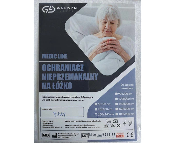 Непромокаемая пеленка на матрас Голубой GaudynGroup 70 х 100 см 000312039 - Фото 1 Непромокаемая пеленка на матрас Голубой GaudynGroup 70 х 100 см 000312039 - изображение 1