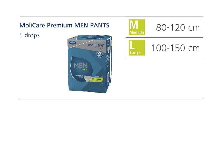 Труси поглинаючі для чоловіків MEN PANTS 5 крапель L 7шт/уп. MoliCare (2000003117437) - Фото 6 Труси поглинаючі для чоловіків MEN PANTS 5 крапель L 7шт/уп. MoliCare (2000003117437) - зображення 6