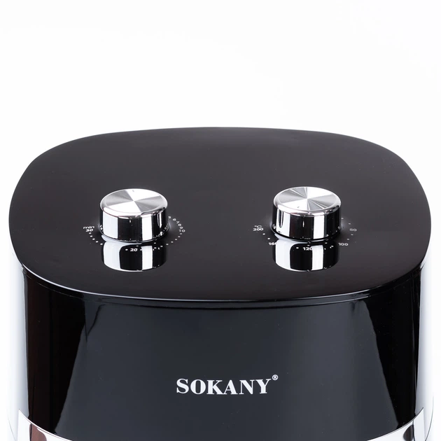 Аэрогриль фритюрница мультипечь SOKANY SK-10024 на 6,5л с терморегулятором черный - изображение 7