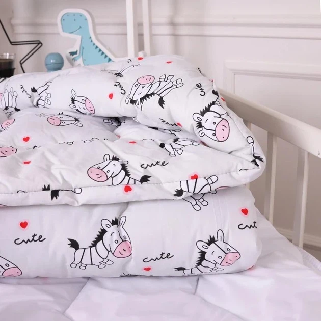 Одеяло MirSon Kids Time антиаллергенное зимнее 20-0040 Cute white zebra 140x205 см EcoSilk (2200009665882) - Фото 2 Одеяло MirSon Kids Time антиаллергенное зимнее 20-0040 Cute white zebra 140x205 см EcoSilk (2200009665882) - изображение 2