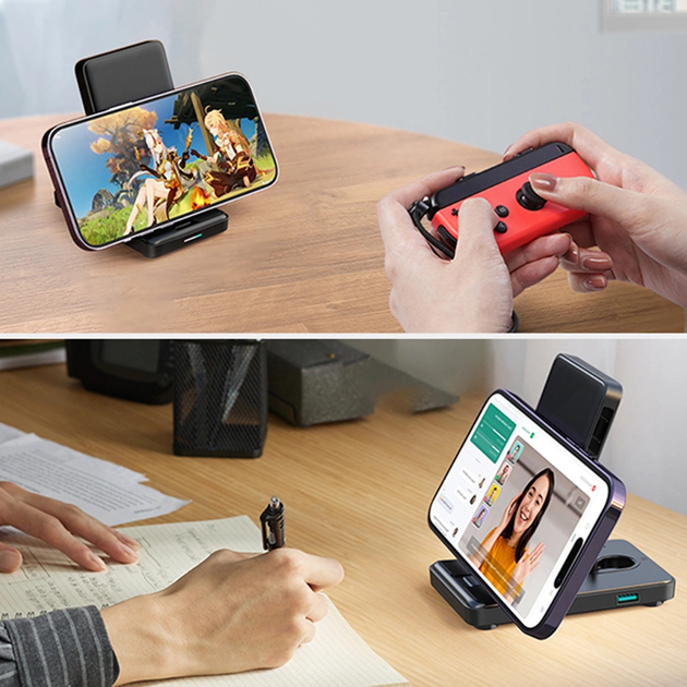 Stacja ładująca JOYROOM JR-WQS02 iPhone AirPods Apple Watch 4 in 1 Black (6956116772833) - obraz 18