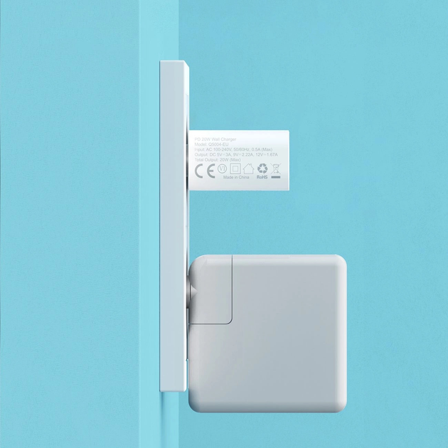 Набір мережевих зарядних пристроїв CHOETECH Q5004 PD 20W USB-C 2 шт. (6932112103017) - зображення 5