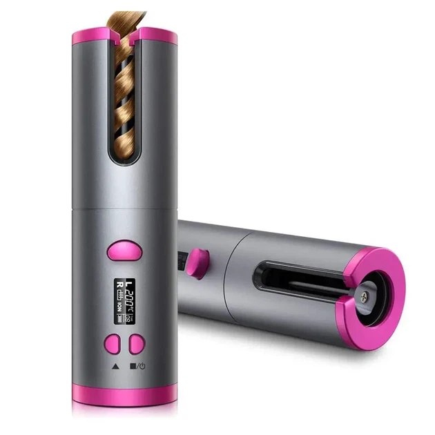Автоматическая плойка Lima Hair curler WM-002 для завивки беспроводная керамическая стайлер с USB зарядкой - изображение 10