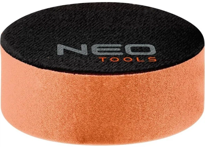 Диск полірувальний Neo Tools, губка середня, на липучці, 80x25мм - Фото 1 Диск полірувальний Neo Tools, губка середня, на липучці, 80x25мм - изображение 1