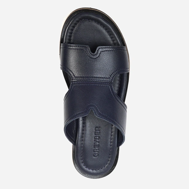 Мужские шлепанцы кожаные Greyder 4Y1FT64520 45 29.5 см Navy Blue (8681548715780) - изображение 3