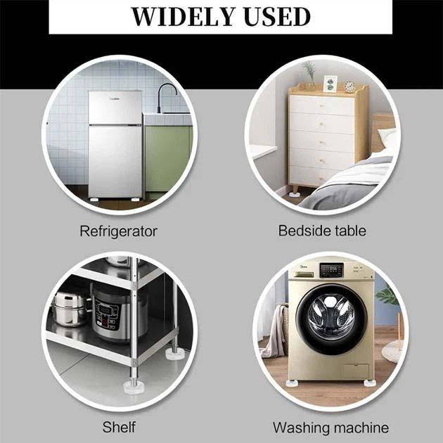 Антивибрационные подставки прозрачные для стиральной машины Refrigerator floor mat - изображение 3
