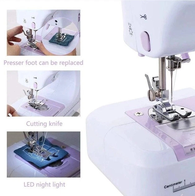 Швейная машинка Автоматическая SEWING MACHINE FHSM-505 12 функций 2 режима работы с подсветкой - изображение 9